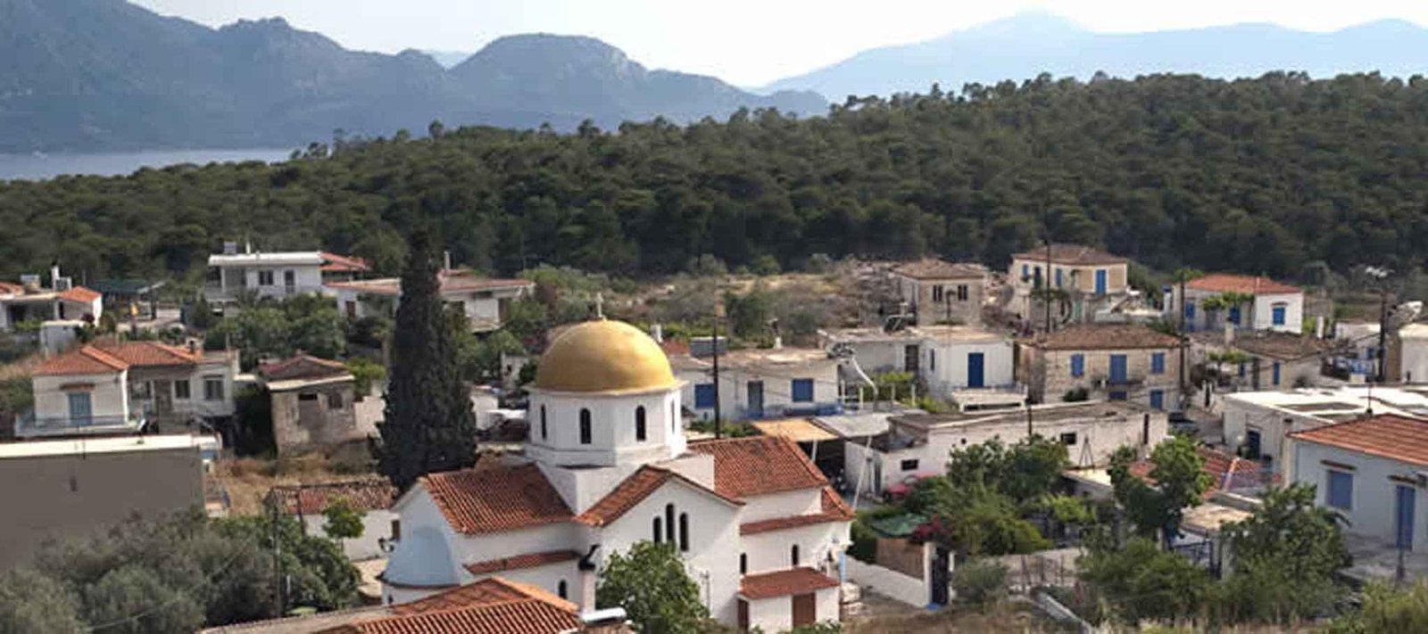 Village street on Agistri island